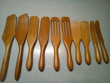 Mad Hungry 10 pc Acacia Wood Spurtle Set NATURAL NEW