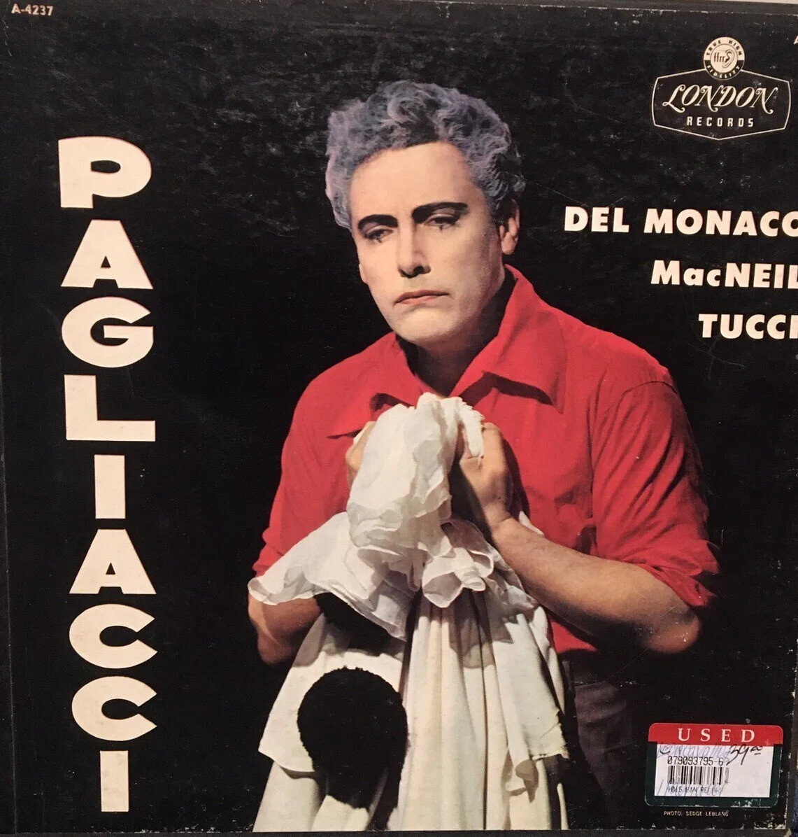 PAGLIACCI 2 LP BOX SET Del Monaco MacNeil Tucci A4237 rare vinyl set booklet NM-
