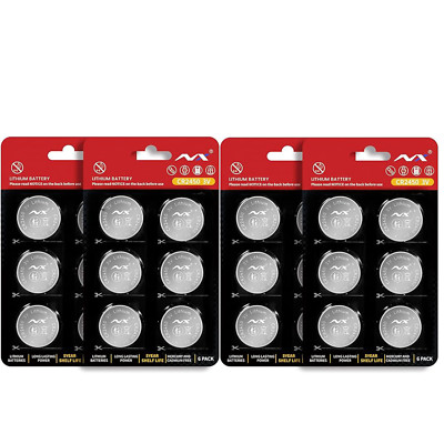 24 CR2450 3V Lithium Coin Cell Battery Watch Electronics Button Batteries
