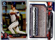 Kole Cottam 2018 Bowman Draft Chrome Refractor BDC-69 Red Sox 1st