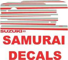 Suzuki Samurai Decals Lines Calcomanias Graficas Gris Obscuro Clar Y Roja Suzuki Samurai Decals Lines Calcomanias Graficas Gris Obscuro Clar Y Roja