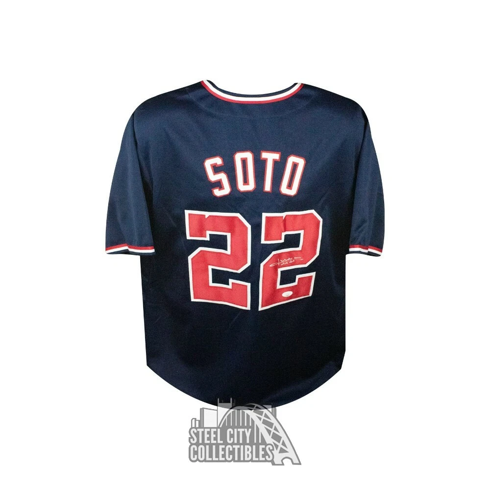 Juan Soto Autographed Washington Custom Baseball Jersey - JSA COA