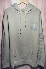 Salty Crew Men Sweatshirt 2XL Beige Siren Hoodie Bikini Girl Swordfish Sink Swim