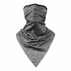 ROCKBROS Cooling Neck Gaiter Bandana Face Mask Summer Half Gray Scarf Sun UV 