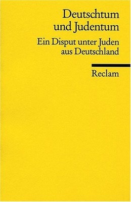 DEUTSCHTUM UND JUDENTUM (GERMAN EDITION) By Schulte *Excellent Condition*