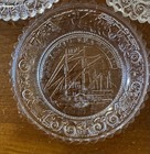 Vintage Westmoreland Clear Glass Cup Plate 3.5" BENJAMIN FRANKLIN Ship  Lot of 3 — photo 4