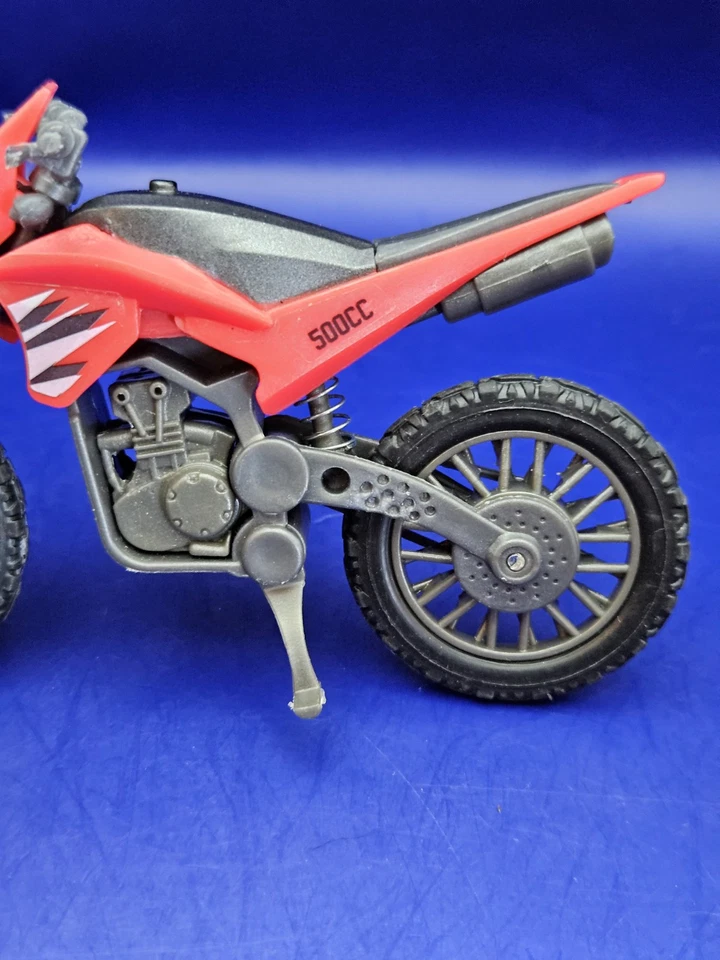 Maisto Kawasaki 4.5" Diecast Juguete Moto ROJA MOTO DE CROSS 500cc Honda SUELTA Foto 3 de 4