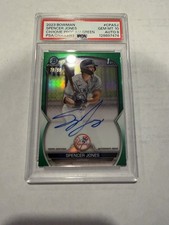 2023 Bowman Chrome Prospect Autographs Spencer Jones #CPA-SJ Green Refractor /99