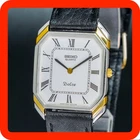 Vintage 1982 [MINT] SEIKO DOLCE 6020-5940 Octagon Roman White Dial Men Watch