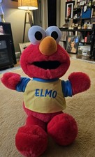 Tickle Me Elmo 18" Talking Plush w/Elmo Shirt Works Tested 1997 Vintage Tyco