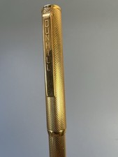 Vtg Dunhill Gold Plated Barley Pattern Felt Tip Pen Germany Luxury Writing As Is