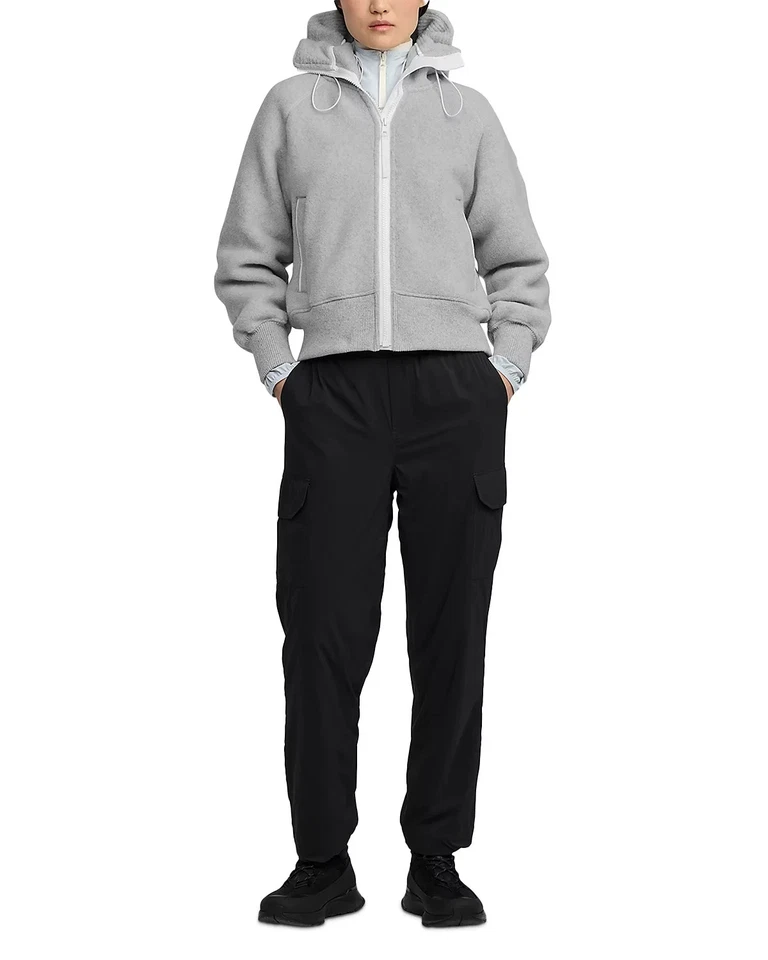 Canada Goose V7623 Womens Silverbirch Heather Chilliwack Fleece Bomber Size S - Image 3 of 4