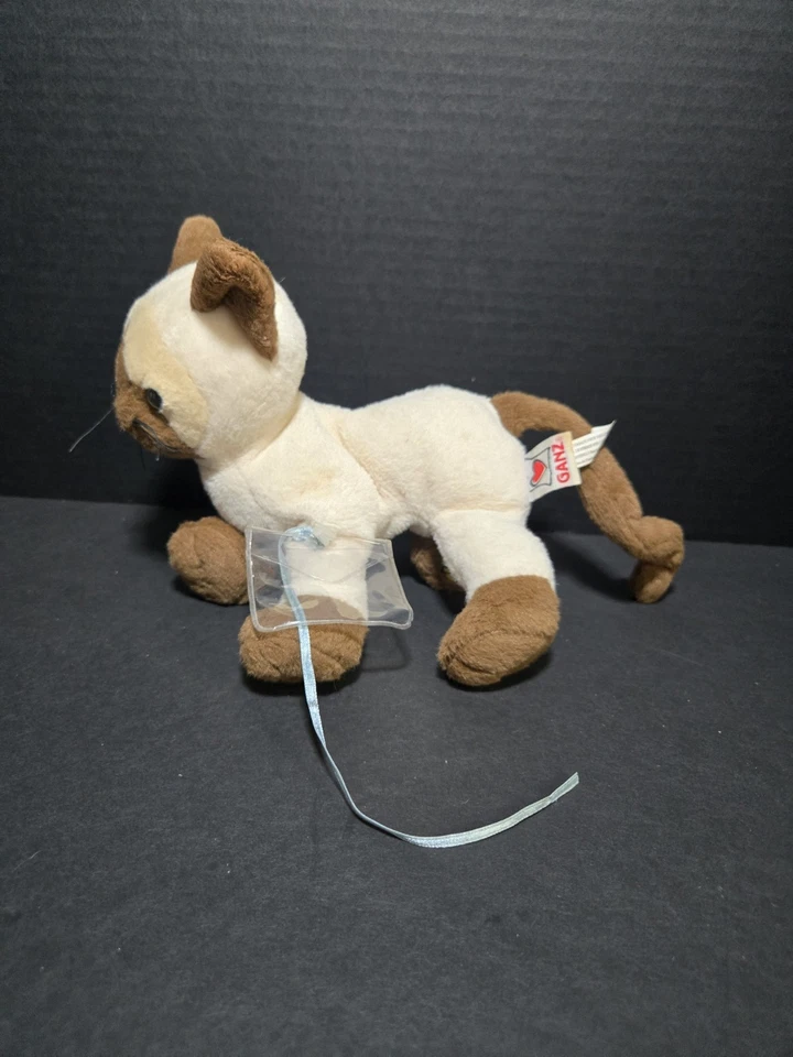 Ganz Webkinz Plush Siamese Cat HM 160 No Code With Detachable Mini Play Purse - Image 2 of 4