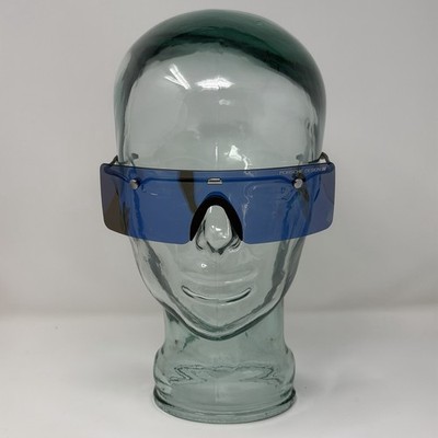 Porsche Design Carrera 5620 Vintage Blue Shield Visor Sunglasses w/Box