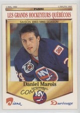 1992 Panini Diana/Durivage Les Grands Hockeyeurs Quebecois Daniel Marois #16 n1u
