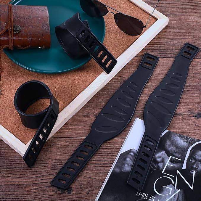 Exercise Bike Pedal Straps 2 Pairs Adjustable Rubber Universal Replacement