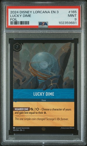 Lucky Dime graded PSA 9 for sale on eBay