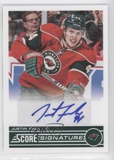 2013-14 Score Signatures Justin Falk #SS-JF Auto 0f8