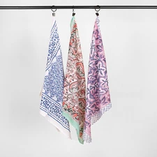 Multi-Color Washable Eco-Friendly Head Wraps for Travel Sports Yoga & Style Set