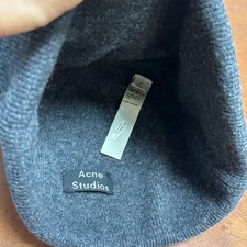 Acne Studios Face Patch Beanie (100% Wool)