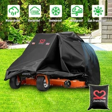 60" Zero-Turn Lawn Mower Cover 420D Heavy Duty Outdoor Waterproof UV Protector