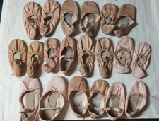 10 Pairs So Danca America Ballet Shoes Leather Slippe Pink Sand Size 7 8 9 10 11