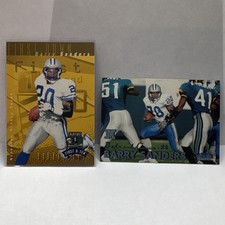 Playoff Fleer NFL 1997 1999 Barry Sanders Detroit Lions 2 Card Lot