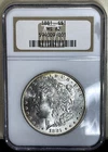 1881 P Morgan SILVER Dollar $1 NGC MS62 Old Fatty NGC Holder Light Toning!