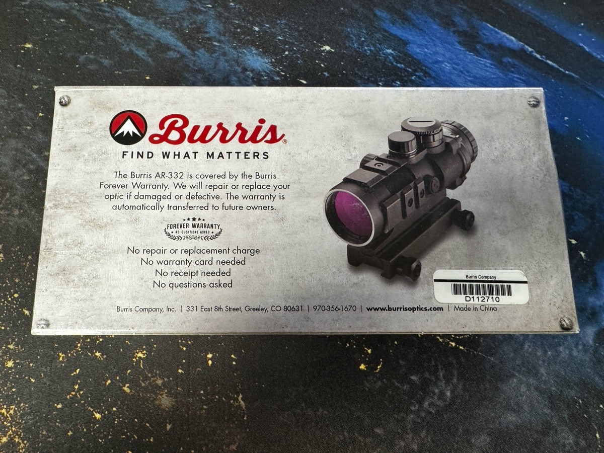 Burris AR-332 Ar Tactical 3x 32mm Prism Sight Rifle Scope for sale