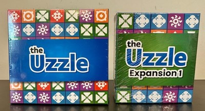 The Uzzle Family Block Puzzle Board Game + Expansion 1 Educational Game *NEW*