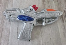 Vintage Futuristic Style Electronic Toy Space Blaster Gun. Light And Sound 1990s