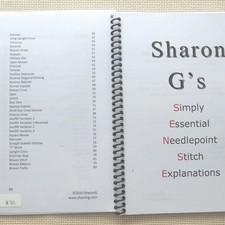 Sharon G Needlepoint SENSE Needlepoint stitch reference book