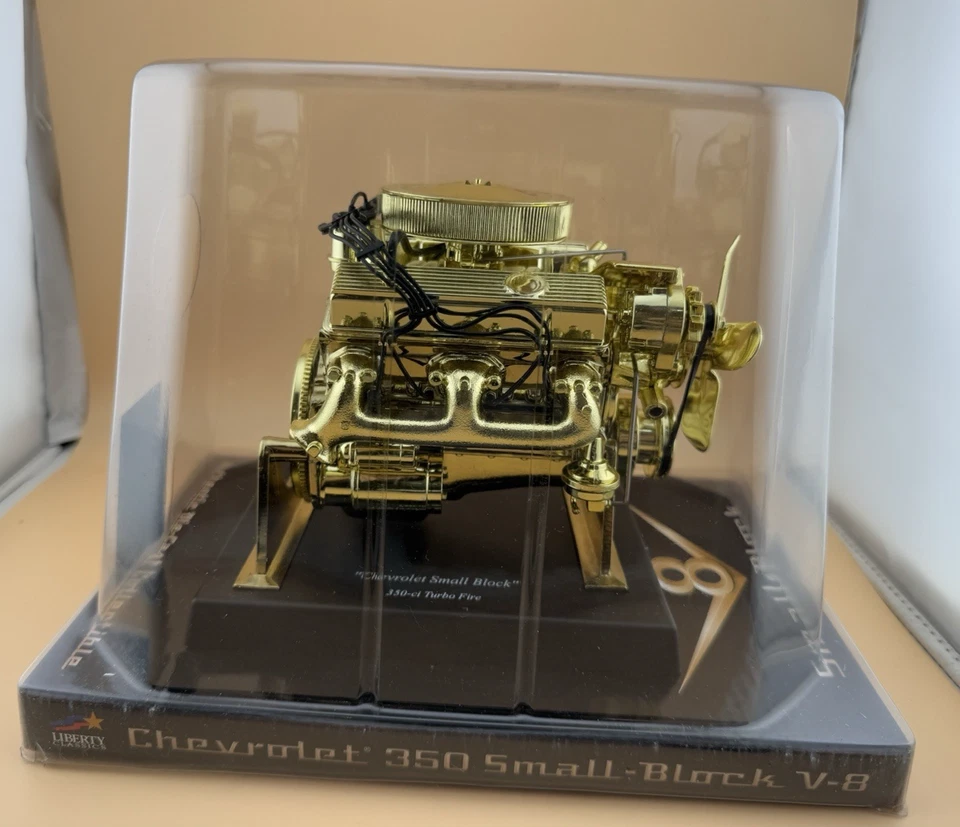 Chevrolet 350 V-8 Small Block Engine 1:6 Bronze Plated 84027 Liberty Classic NIB - Image 4 of 4