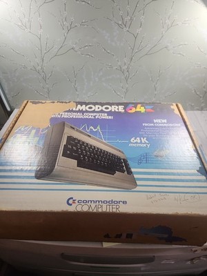Commodore 64 Home Computer Original Box Vintage untested FOR PARTSLook At Pics