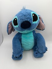 Disney Parks Baby Stitch 14" Plush Stuffed Animal Blue soft Lilo  Stitch