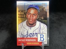 JACKIE ROBINSON 2022 TOPPS CHROME PLATINUM ANNIVERSARY #42 BASE / LA DODGERS