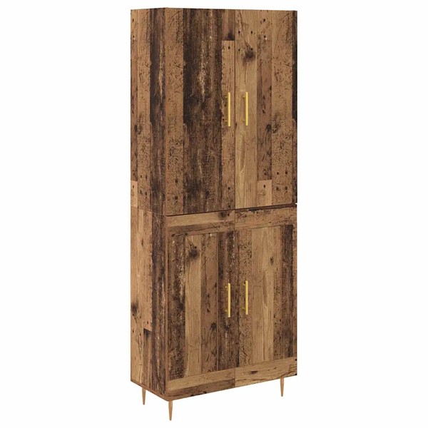 Highboard Wandmontiert Altholz Holzwerkstoff 180 X 69,5 X 34 Cm-image