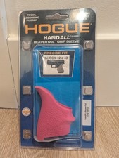 New Hogue Handall 18207 Beavertail Grip Sleeve for Glock 42, 43 Pistols Pink