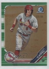 2019 Bowman Draft Chrome Green Refractor 33/99 Conner Capel #BDC-110 0m8