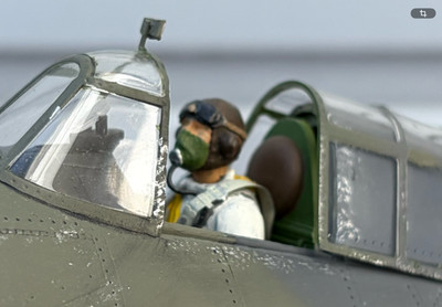 Trumpeter Grumman Martlet Mk.III, top gebaut, Airbrush-lackiert, in 1/32