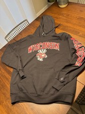 Wisconsin Badgers Pullover Hoodie, Large
