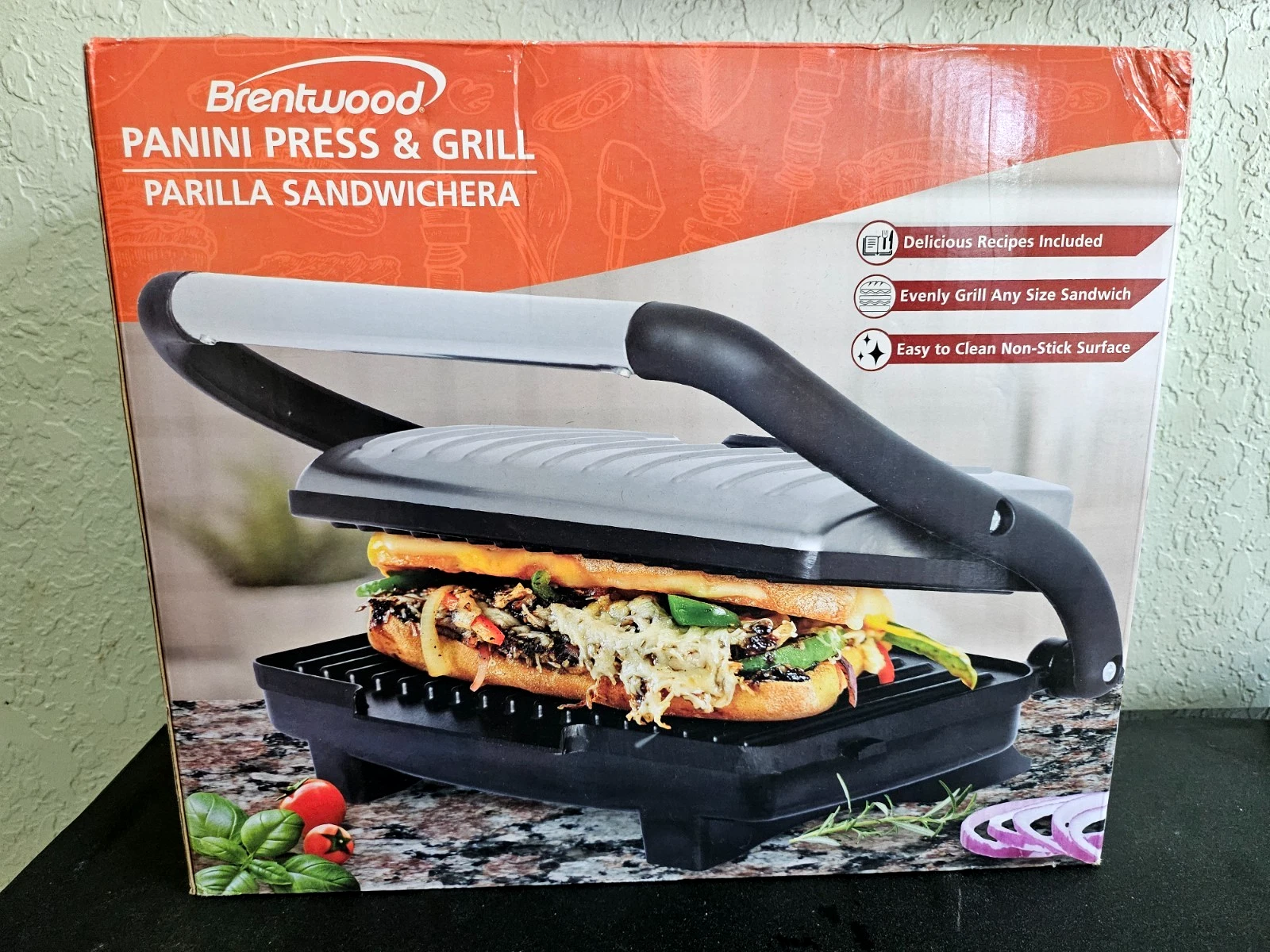 Brentwood Panini Press and Grill Non-Stick TS-611 NEW Sealed
Opens in a new window or tab
