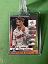Travis Bazzana Draft Night Chrome Rookie 2024 Bowman Draft Card #BDN-1 Guardians