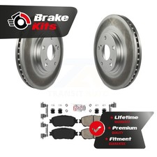 Front Coated Disc Brake Rotors And Ceramic Pads Kit For 2004-2006 Lexus ES330