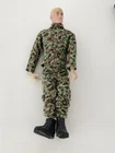 1960s HASBRO GI JOE PAINTED BLONDE HAIR IN MARINE OUTFIT NICE CONDITION