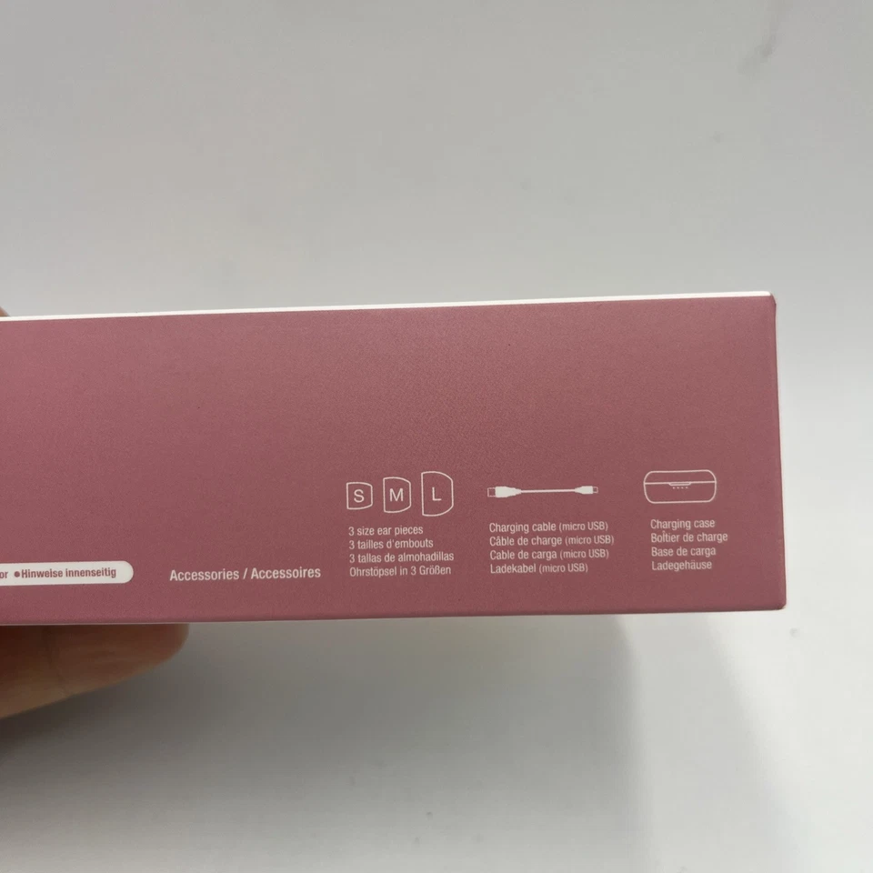 JVC Gumy HA-A7T True Wireless Headphones - Peach Pink - Image 4 of 4