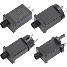 NEW 12V Power Supply Converter IP44 Transformer US/EU/AU/UK Plug Replace Adapter