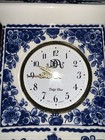 Delft clock, German made, Original Signed Blue White Pottery 8” X 6” — photo 2