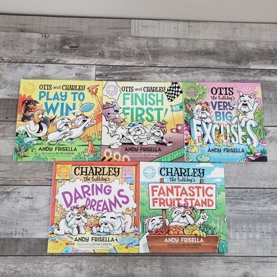 Otis and Charley Hardcover Books by Andy Frisella BULLDOG Lot of 5