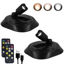 Wireless LED Spotlight Indoor with Remote, Battery Powered Picture Lights, Re...
